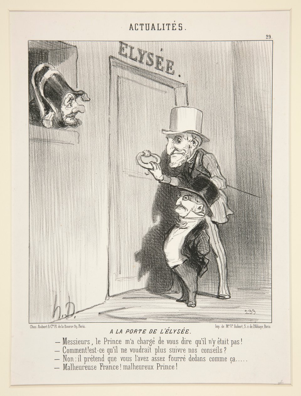 Alla porta di l da Honoré Daumier