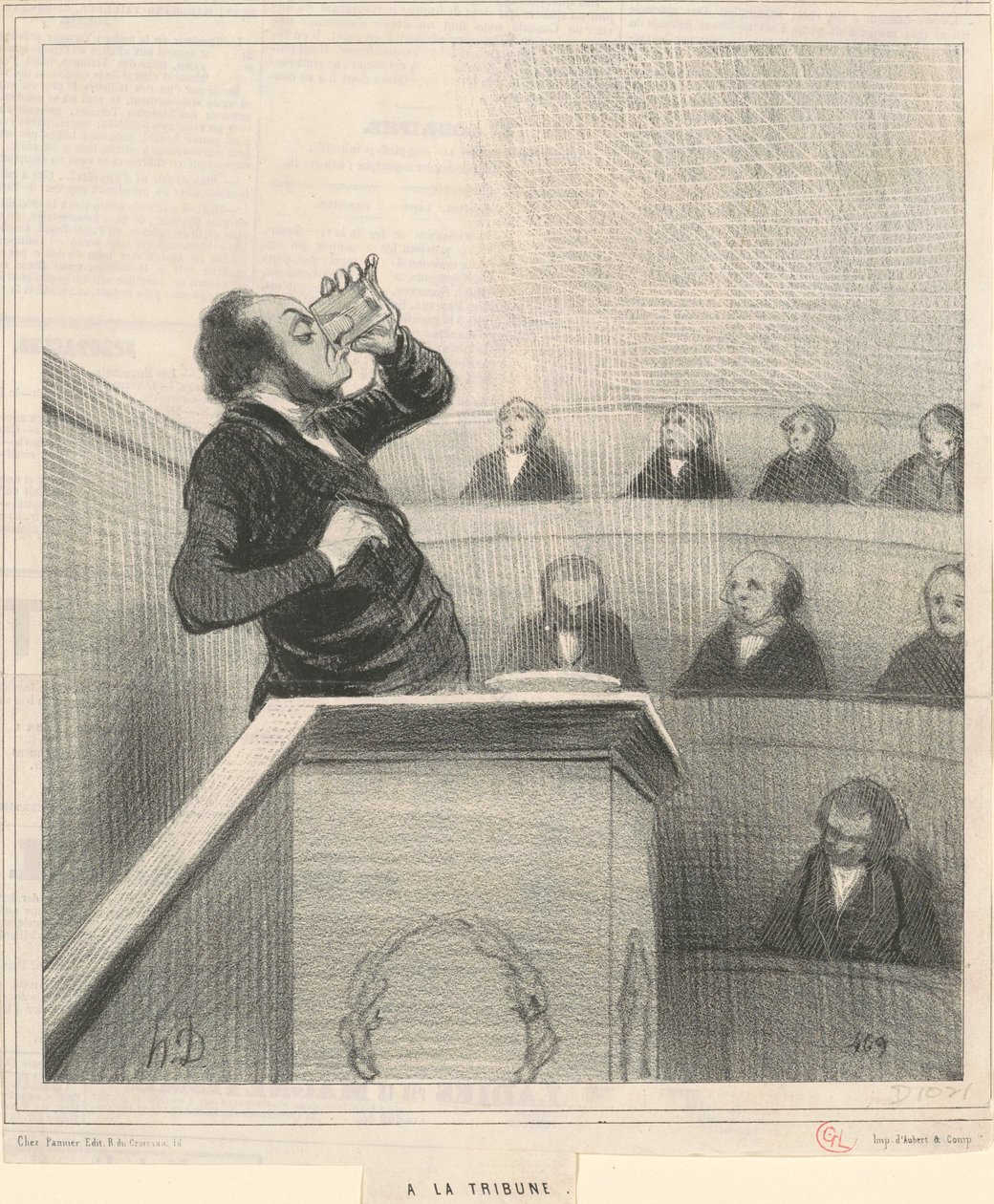 Alla tribuna da Honoré Daumier