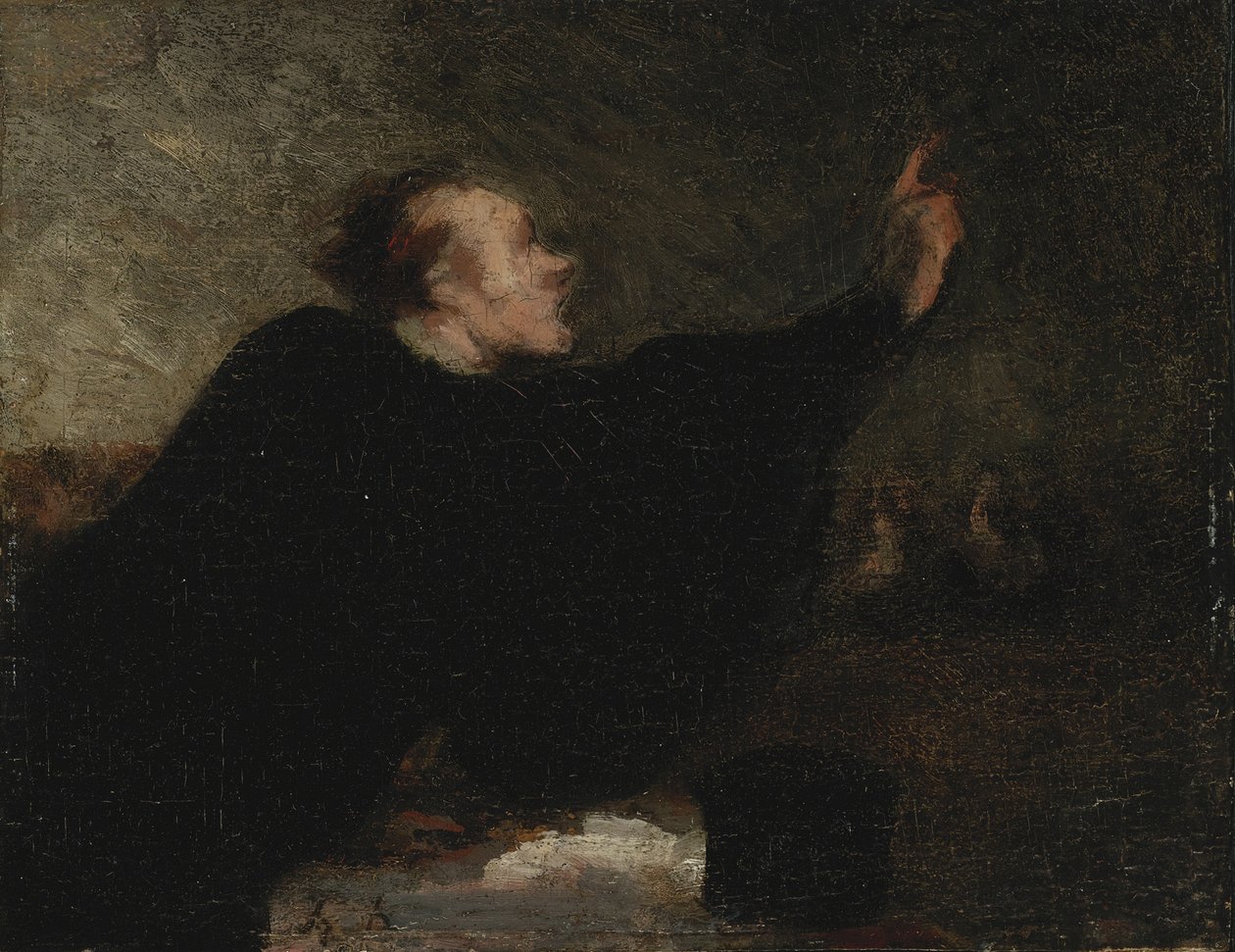 Un avvocato in tribunale da Honoré Daumier