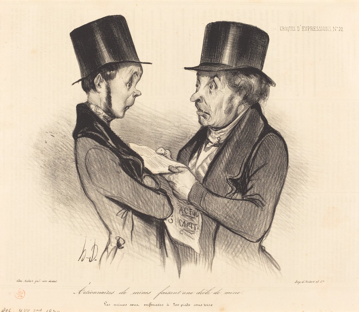 Azionisti di miniere... da Honoré Daumier