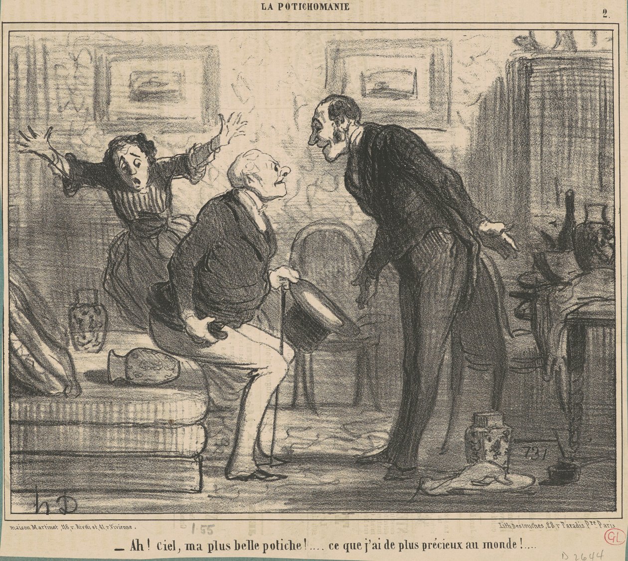 Ah! Cielo, la mia più bella potiche! ... da Honoré Daumier