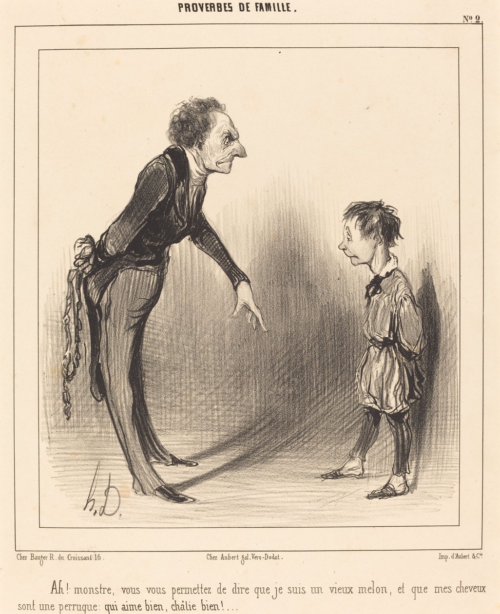 Ah! mostro, ti permetti... da Honoré Daumier