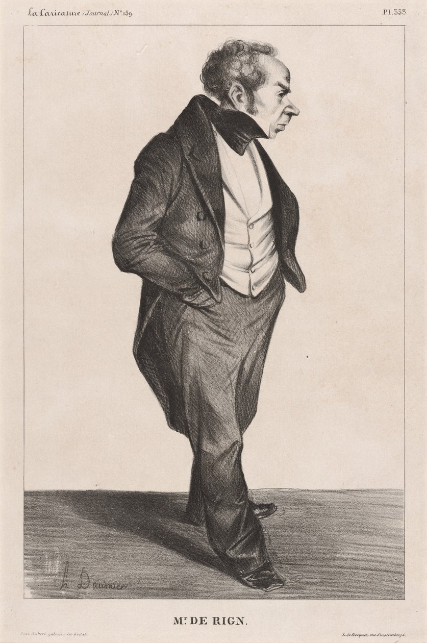 Ammiraglio de Rigny da Honoré Daumier