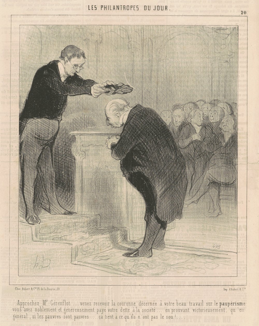 Avvicinatevi M. Gerenflot... venite a ricevere... da Honoré Daumier