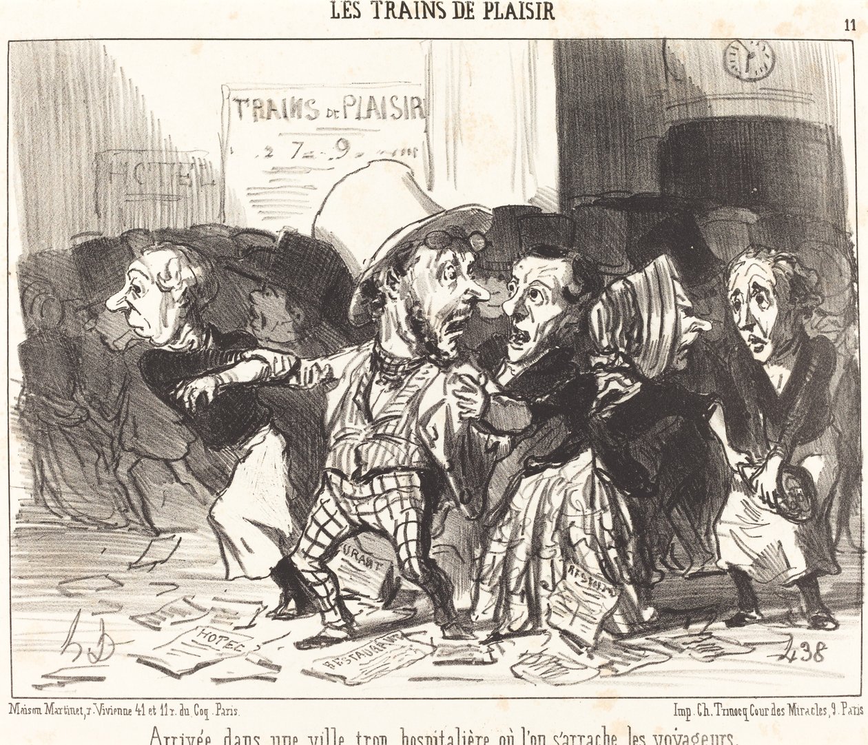 Arrivo in una città troppo ospitale... da Honoré Daumier