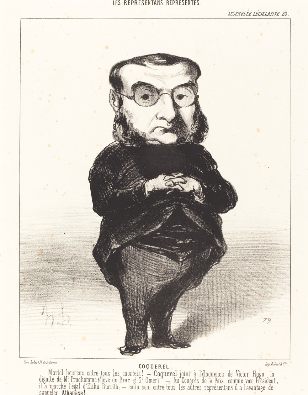 Ath. L. Charles Coquerel da Honoré Daumier