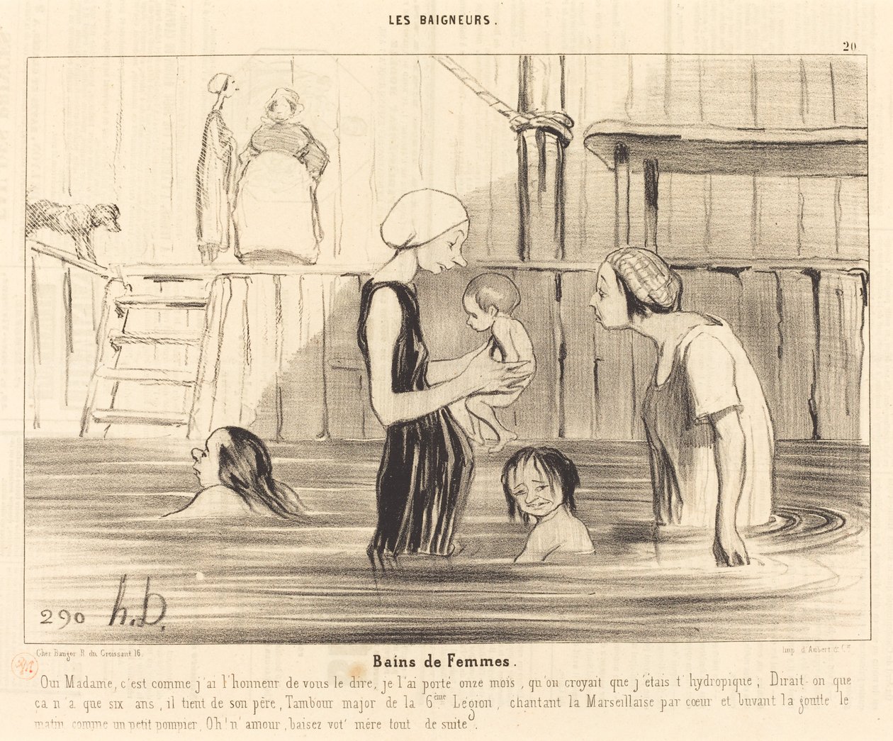 Bagni di Donne da Honoré Daumier
