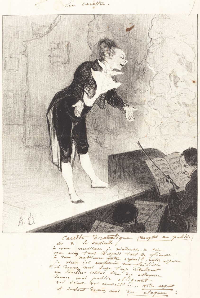 Carota drammatica da Honoré Daumier