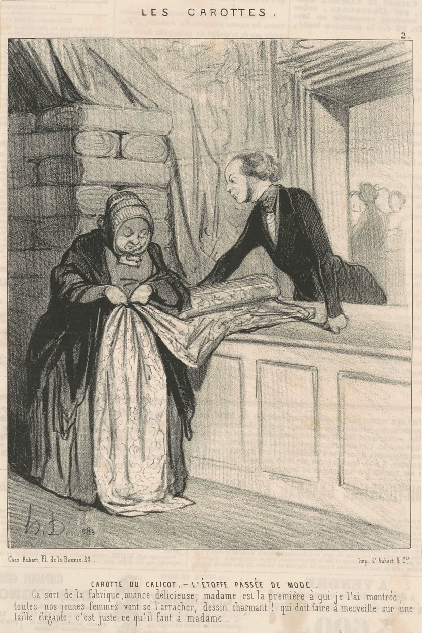 Carota del calicò da Honoré Daumier