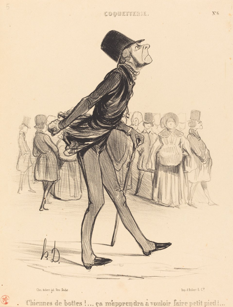 Chiennes de bottes!... da Honoré Daumier