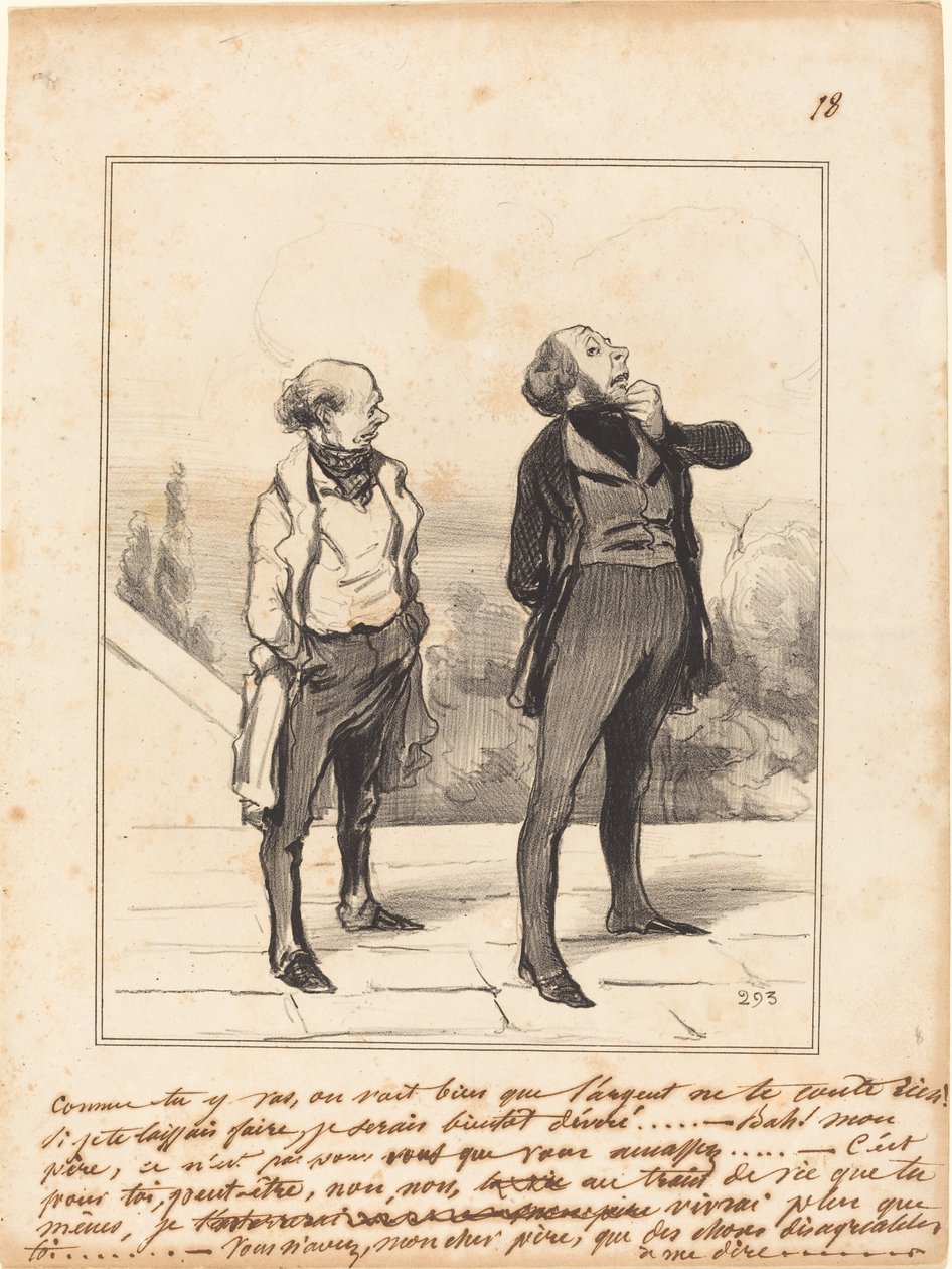 Comme tu y vas... da Honoré Daumier
