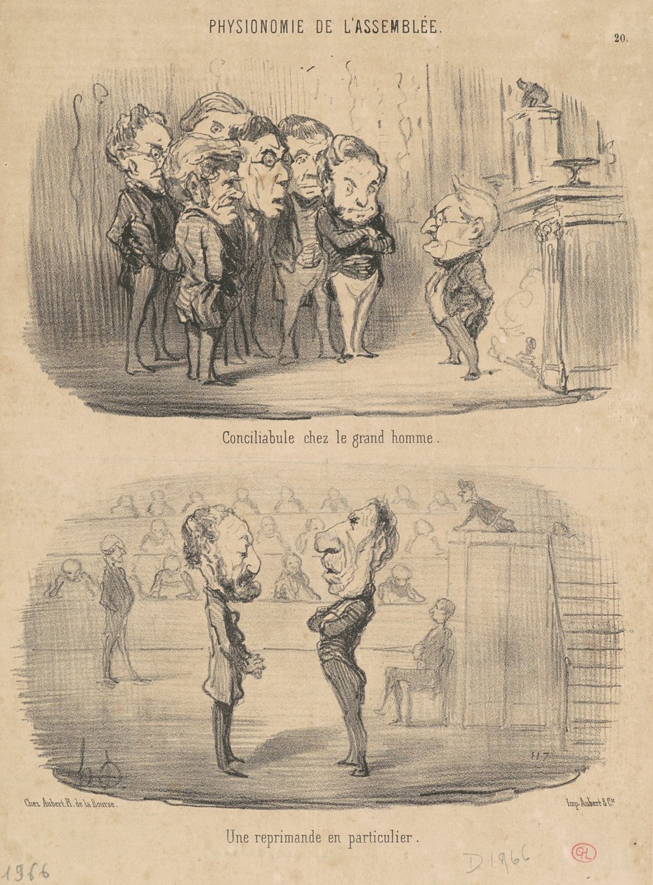 Conciliabolo presso il grande uomo da Honoré Daumier