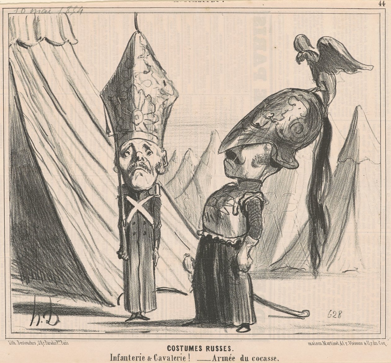 Costumi russi da Honoré Daumier