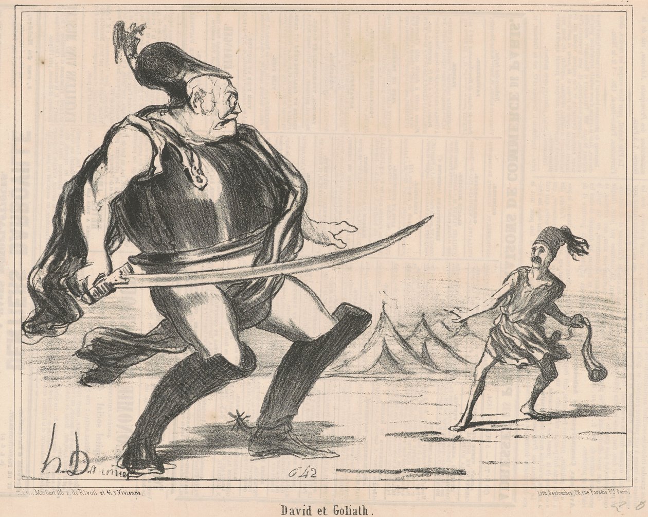 Davide e Golia da Honoré Daumier