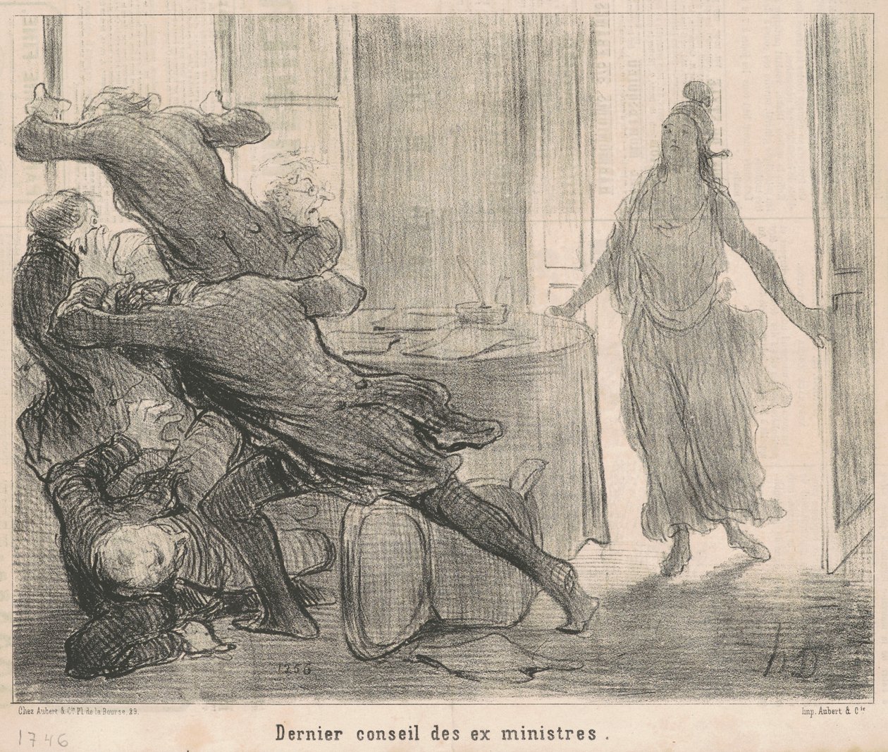 Ultimo consiglio degli ex-ministri da Honoré Daumier