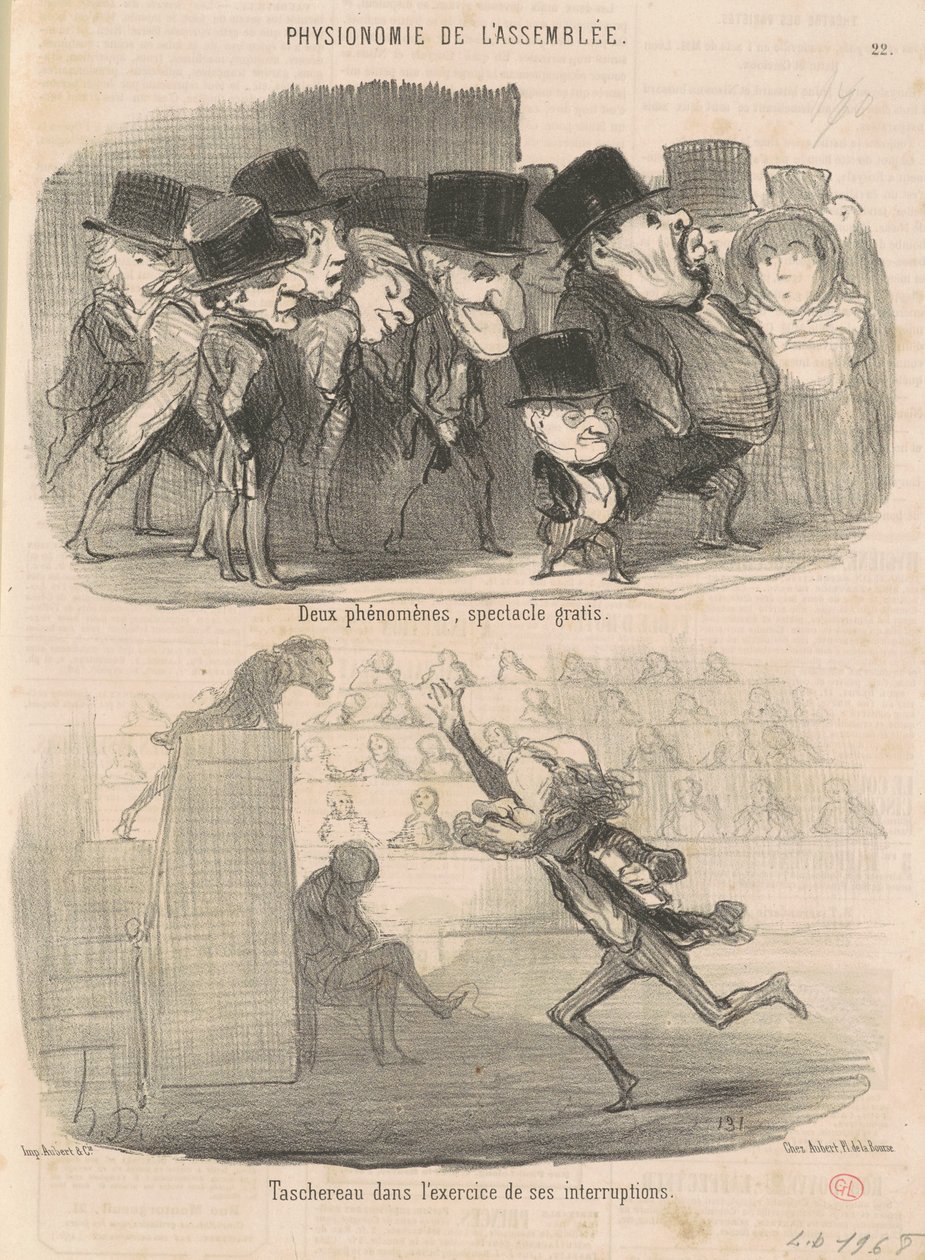 Due fenomeni, spettacolo gratis... da Honoré Daumier