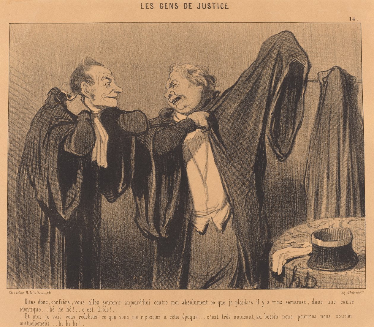 Dites donc, confrère, vous allez soutenir... da Honoré Daumier