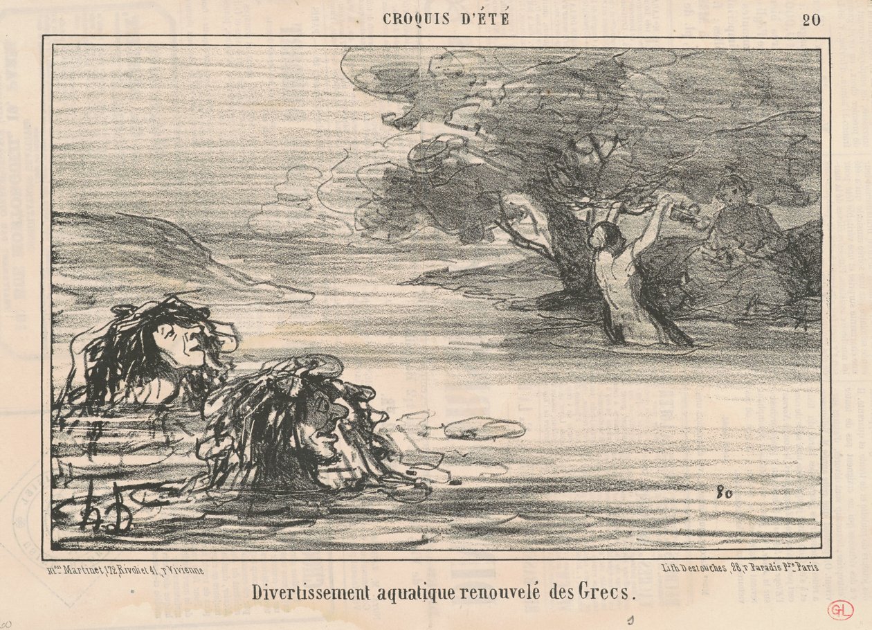 Divertissement ... renouvelé des Grecs da Honoré Daumier