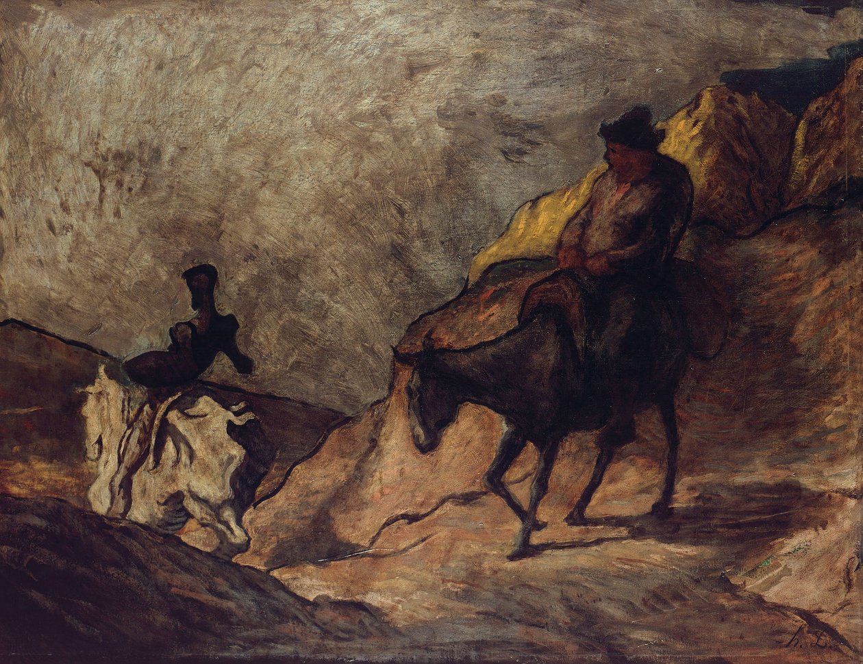 Don Chisciotte e Sancho Panza da Honoré Daumier