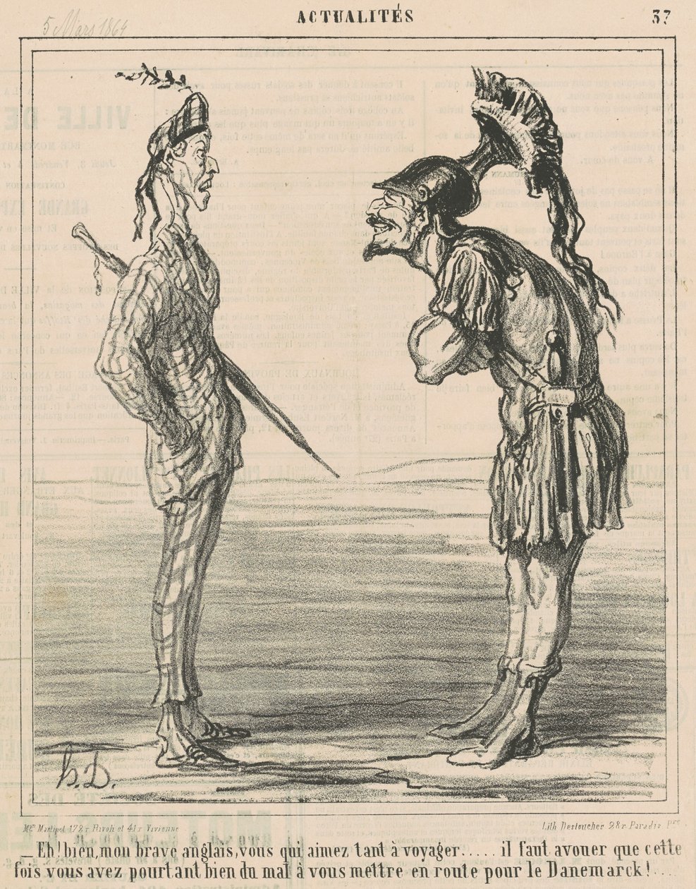 Eh bien! Mon brave anglais ... da Honoré Daumier