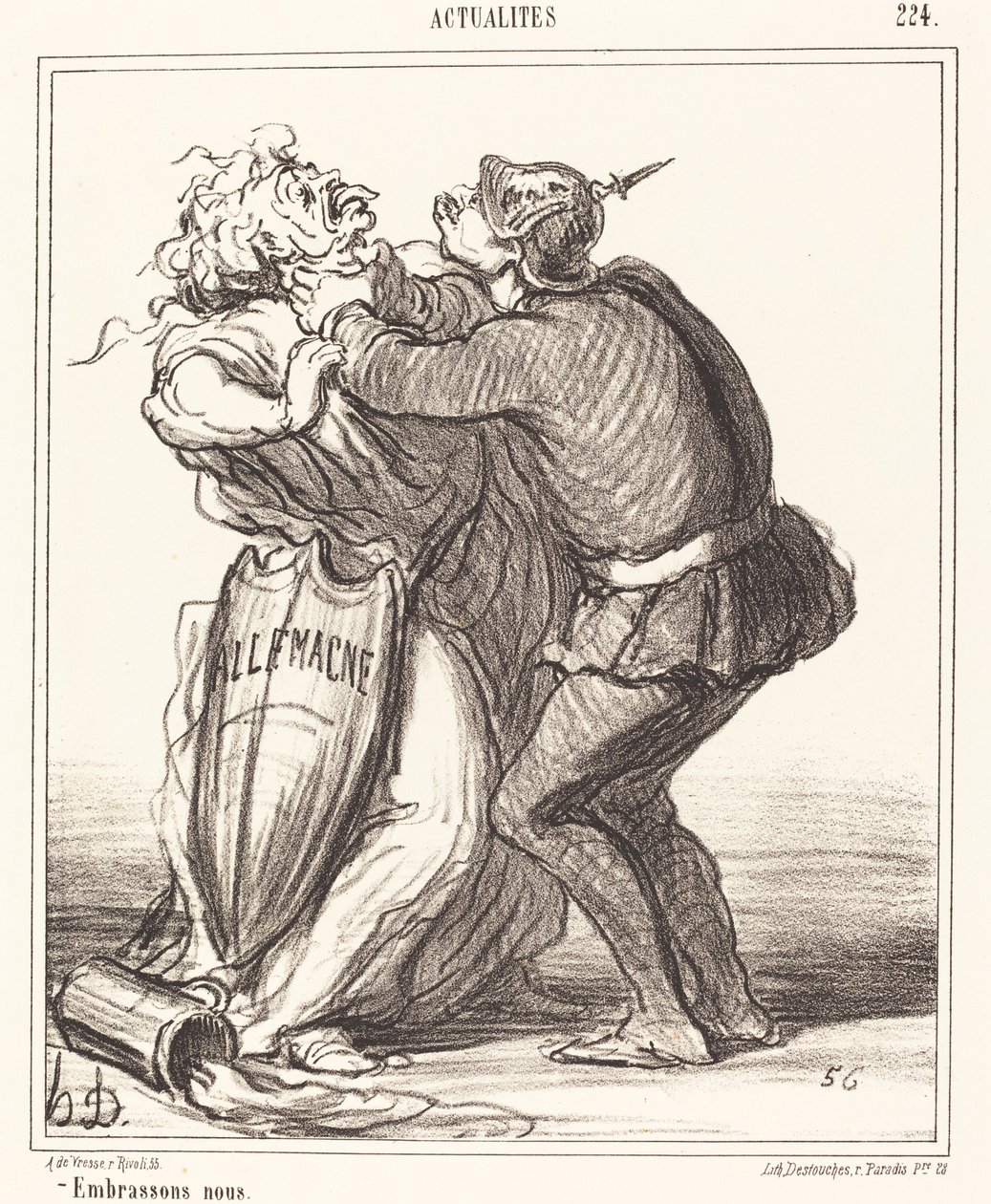 Abbracciamoci da Honoré Daumier