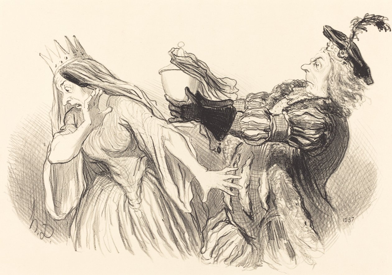 Amleto da Honoré Daumier