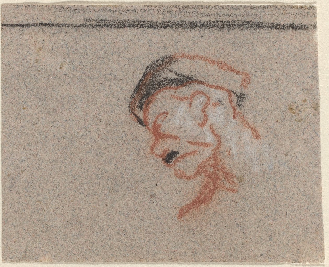 Testa di un uomo da Honoré Daumier