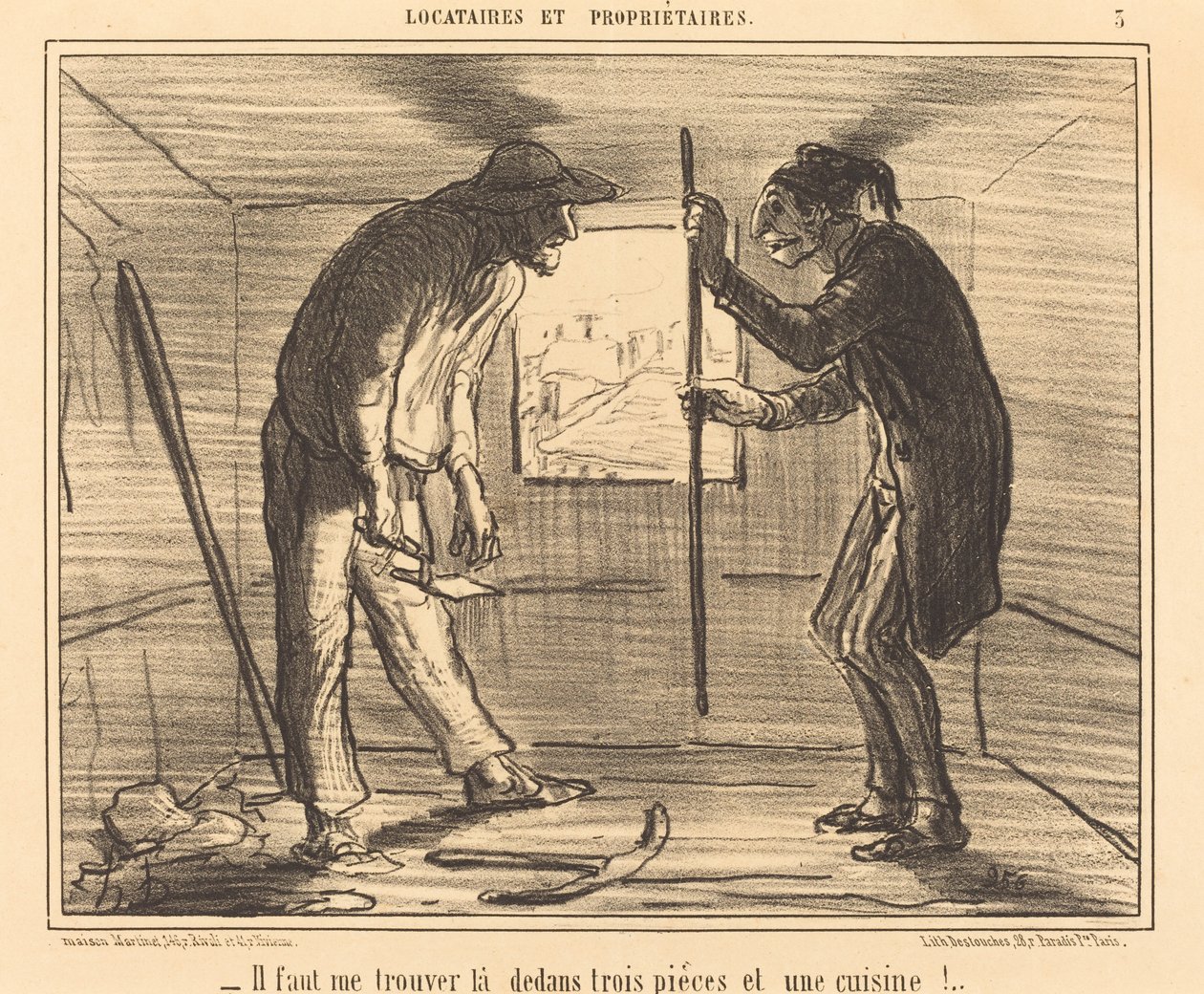 Il faut me trouver... trois pièces da Honoré Daumier