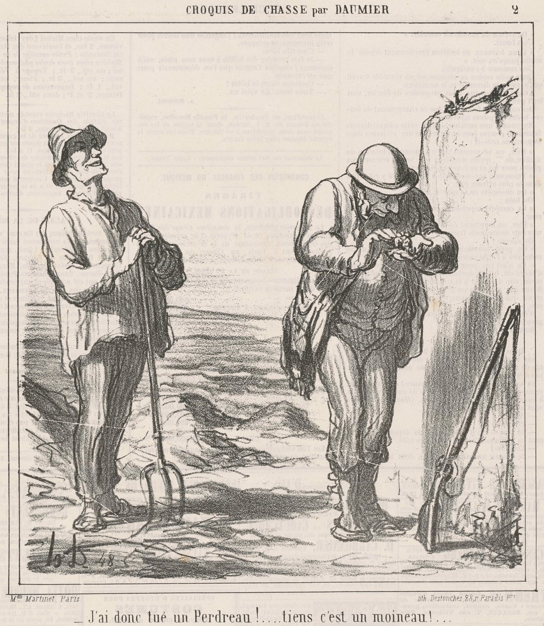Ho quindi ucciso una pernice! da Honoré Daumier