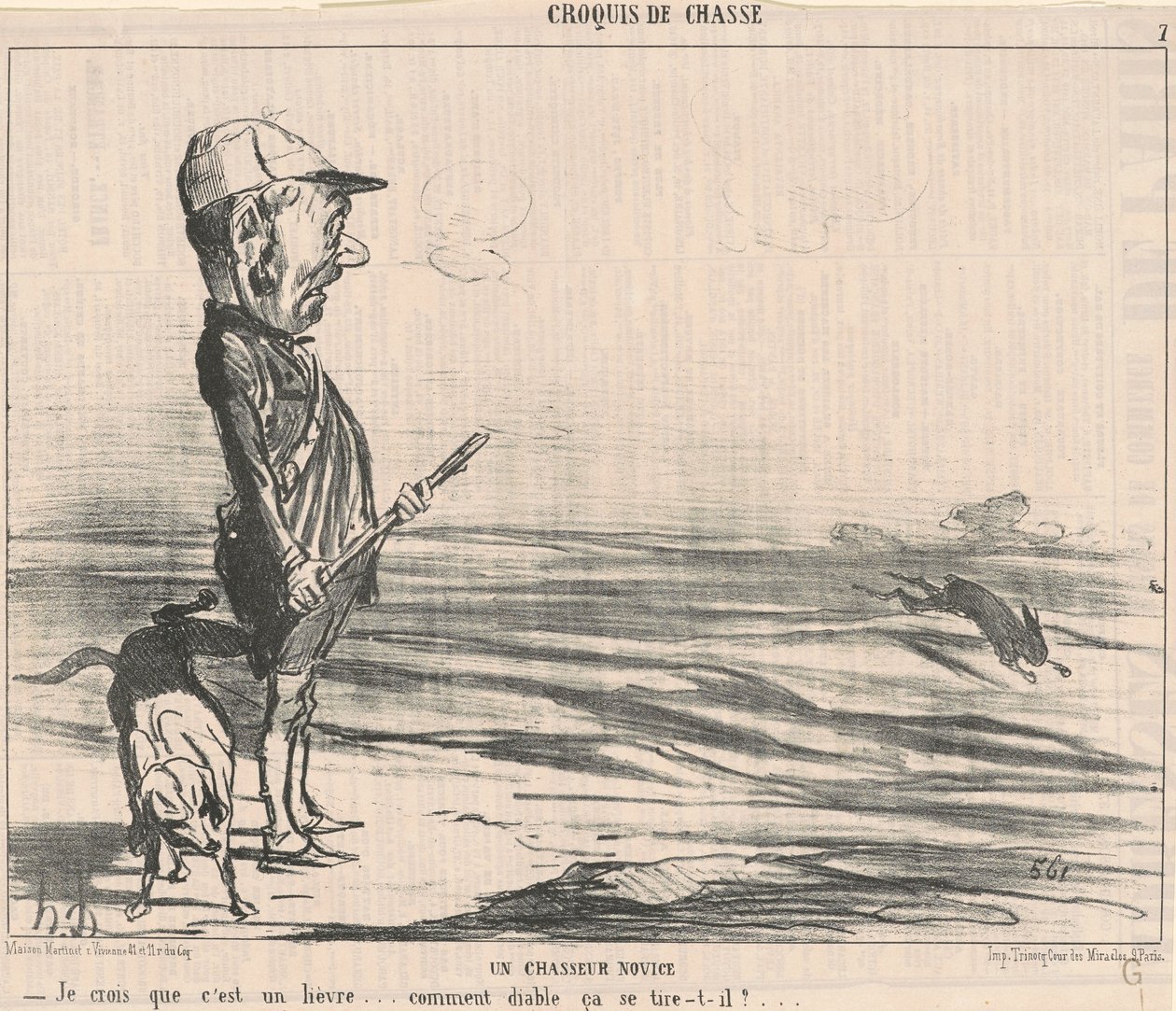Credo che sia una lepre... da Honoré Daumier