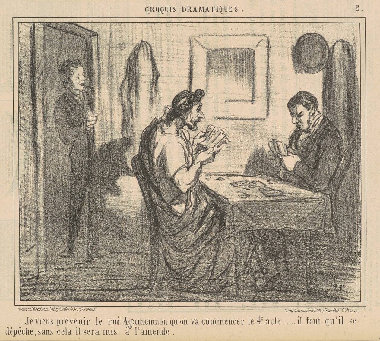Vengo ad avvisare il re Agamennone ... da Honoré Daumier
