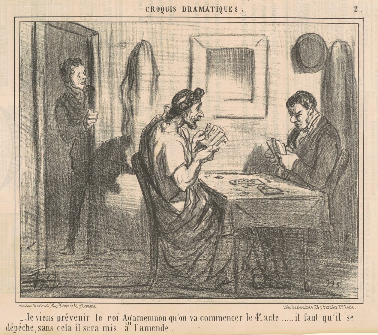 Vengo ad avvisare il re Agamennone ... da Honoré Daumier
