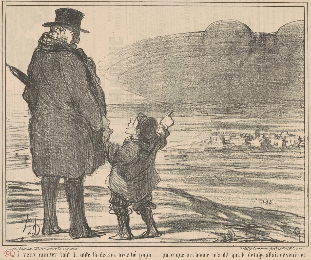Voglio salire subito lì dentro... da Honoré Daumier