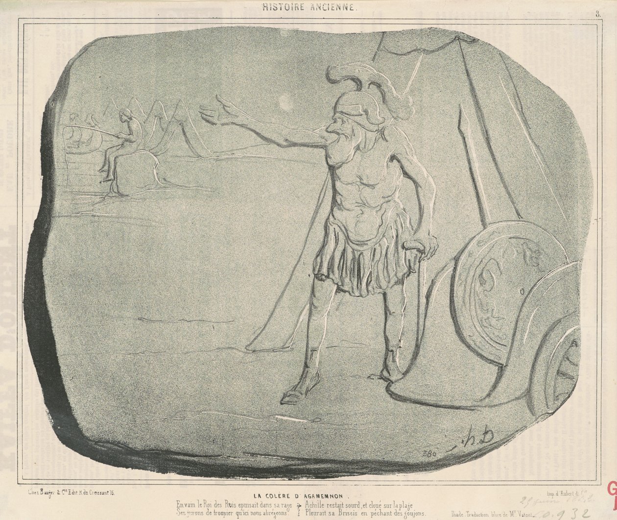 La collera di Agamennone da Honoré Daumier