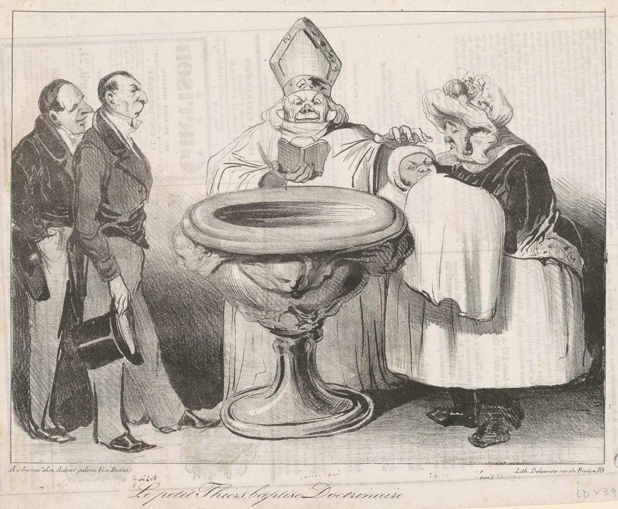 Il piccolo Thiers, battezzato dottrinario da Honoré Daumier