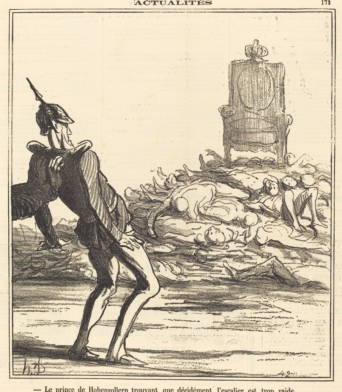 Il Principe di Hohenzollern... da Honoré Daumier