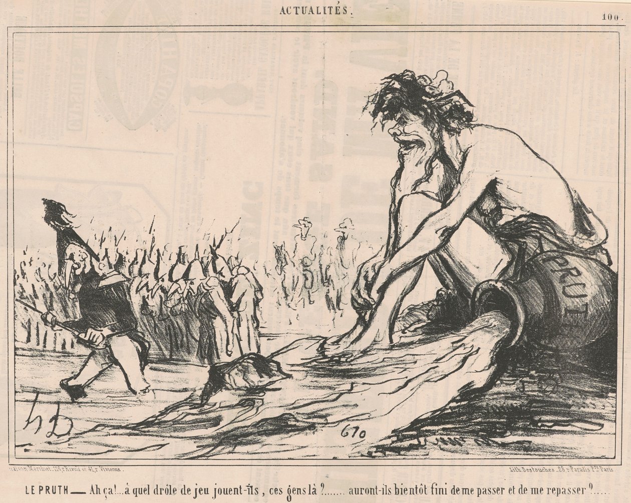 Il Prut da Honoré Daumier
