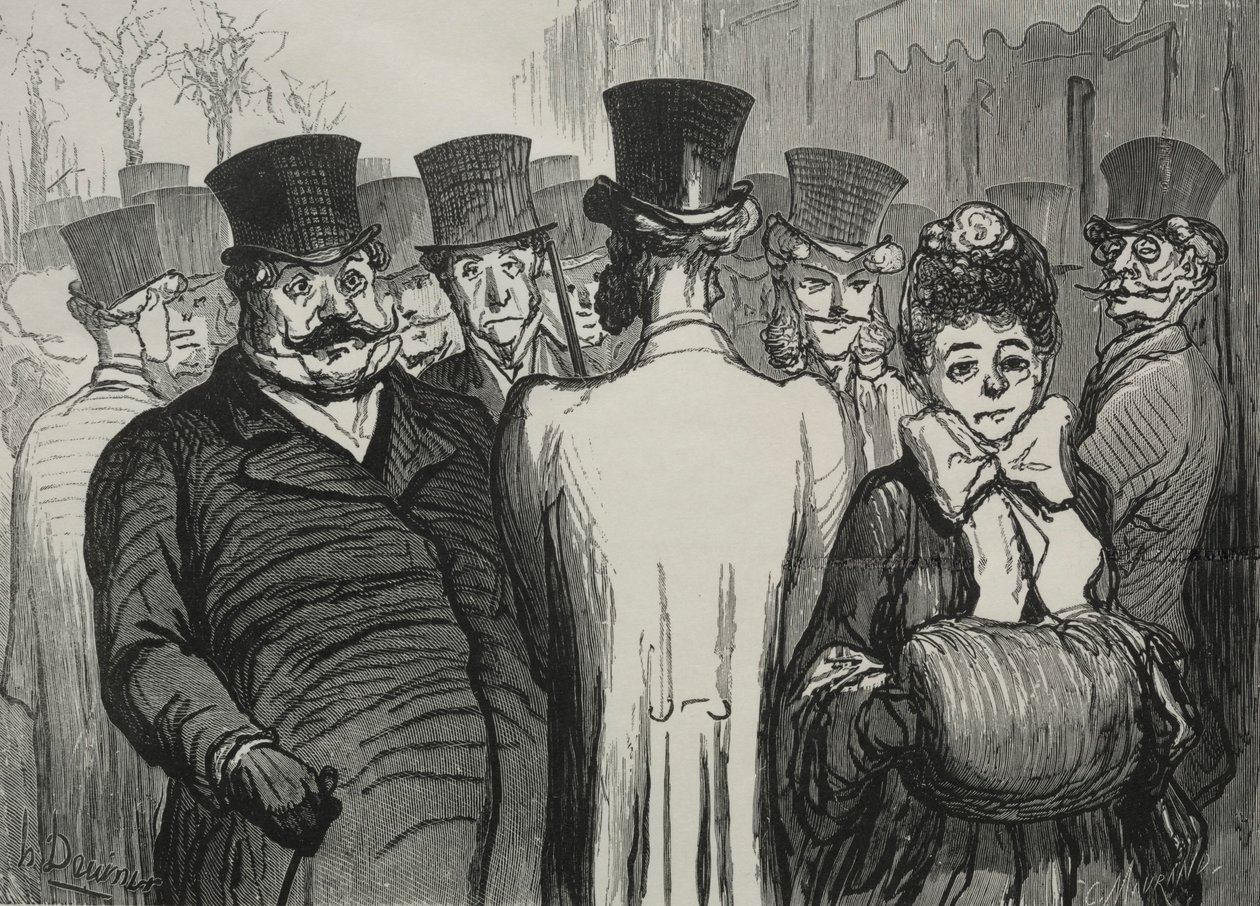Le boulevard des Italiens da Honoré Daumier