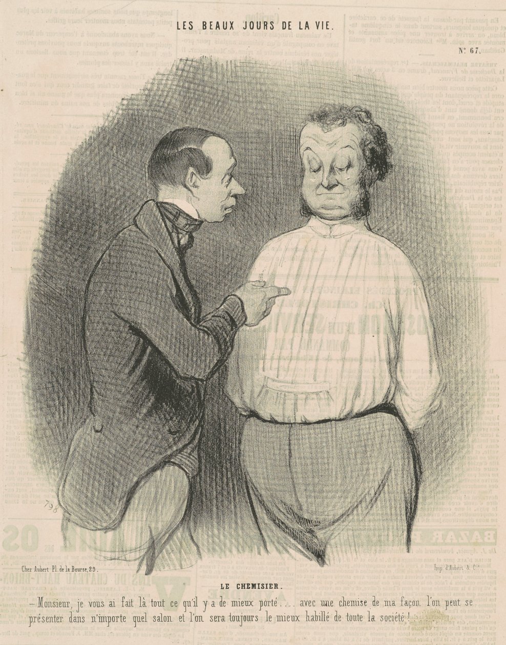 Il camiciaio da Honoré Daumier