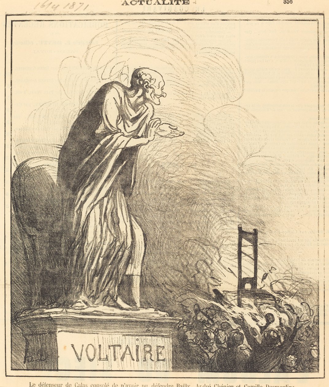 Il difensore di Calas consolato... da Honoré Daumier