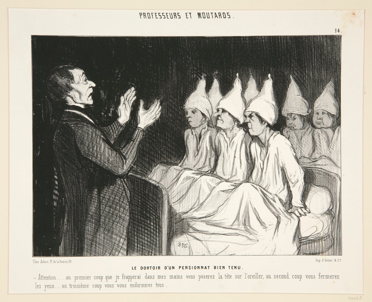 Il dormitorio da Honoré Daumier