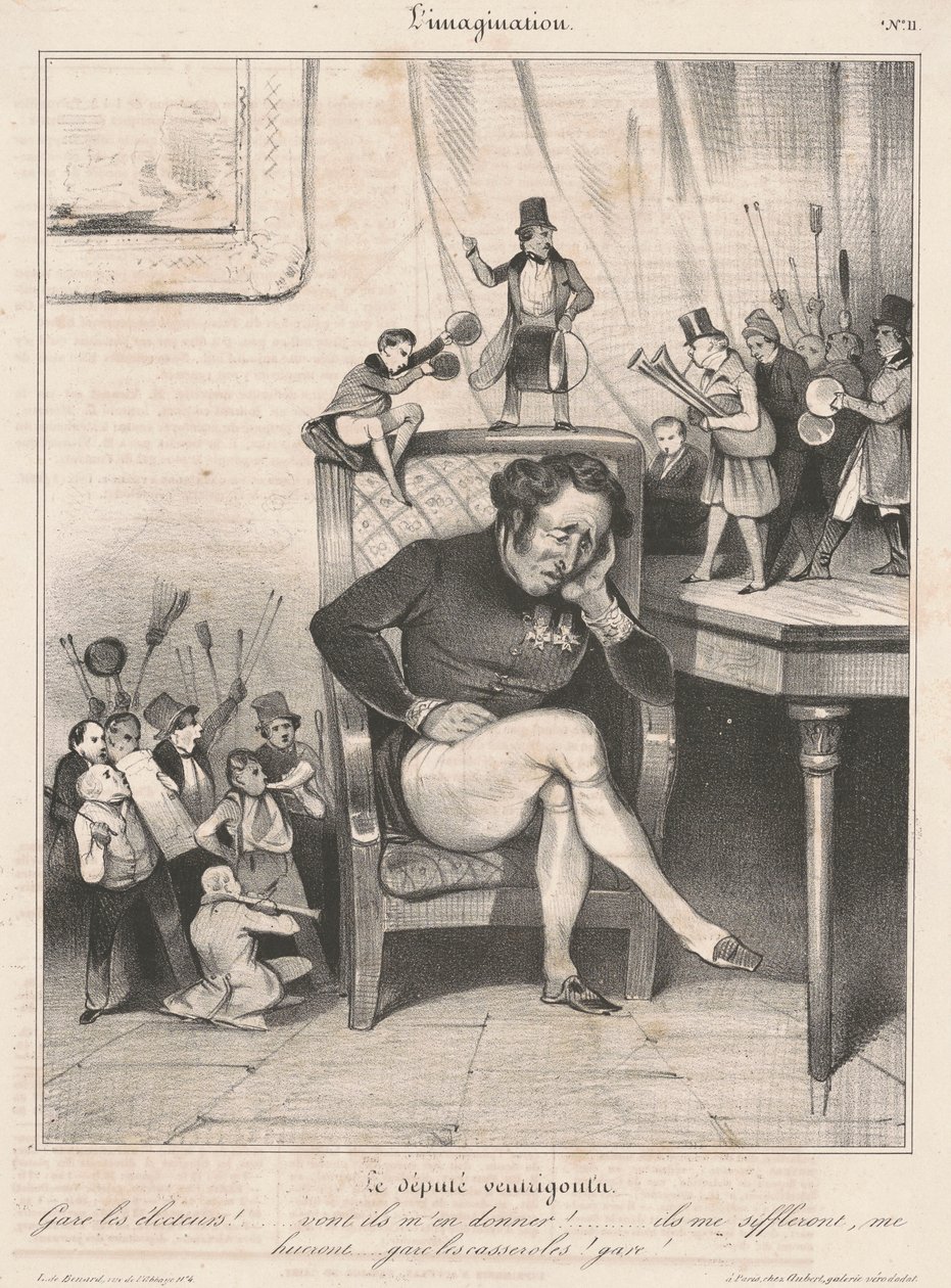Il deputato ventrigoulu da Honoré Daumier