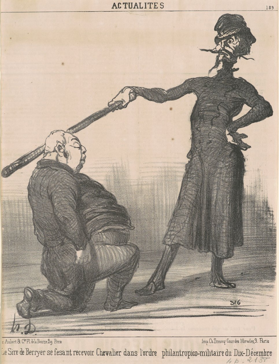 Il signore di Berryer... Cavaliere da Honoré Daumier