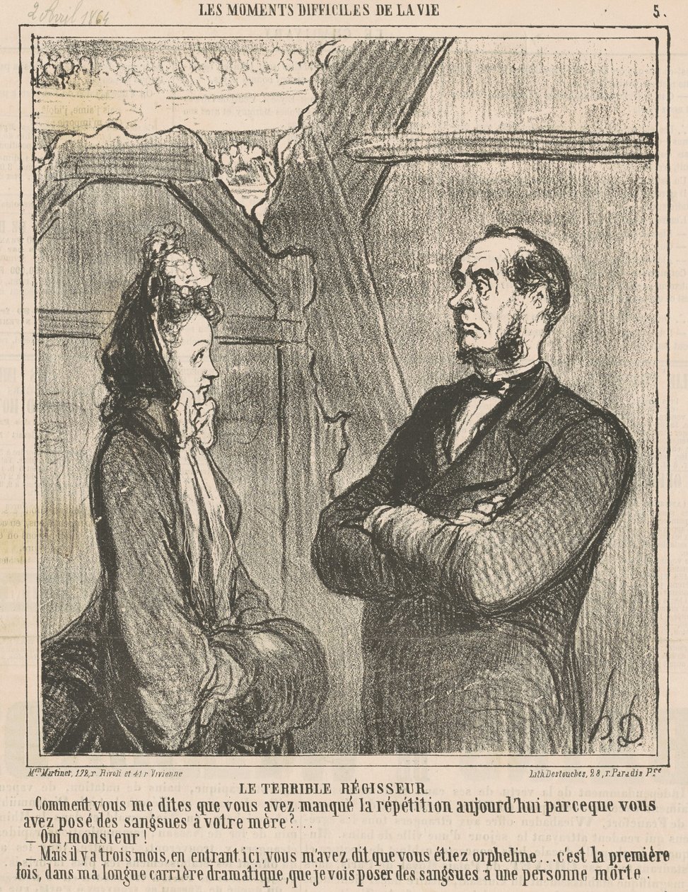 Il terribile direttore da Honoré Daumier