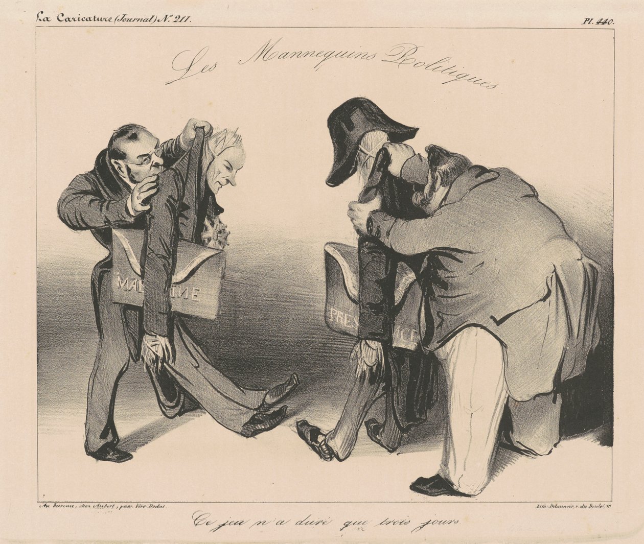 I manichini politici da Honoré Daumier