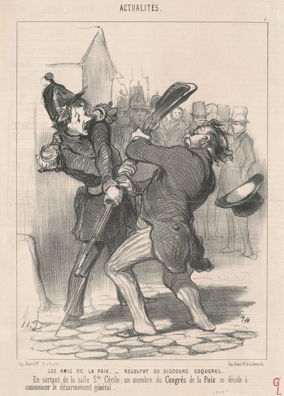 Gli amici della pace da Honoré Daumier
