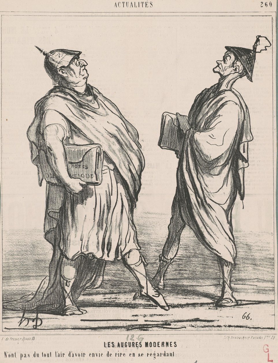Gli auguri moderni da Honoré Daumier