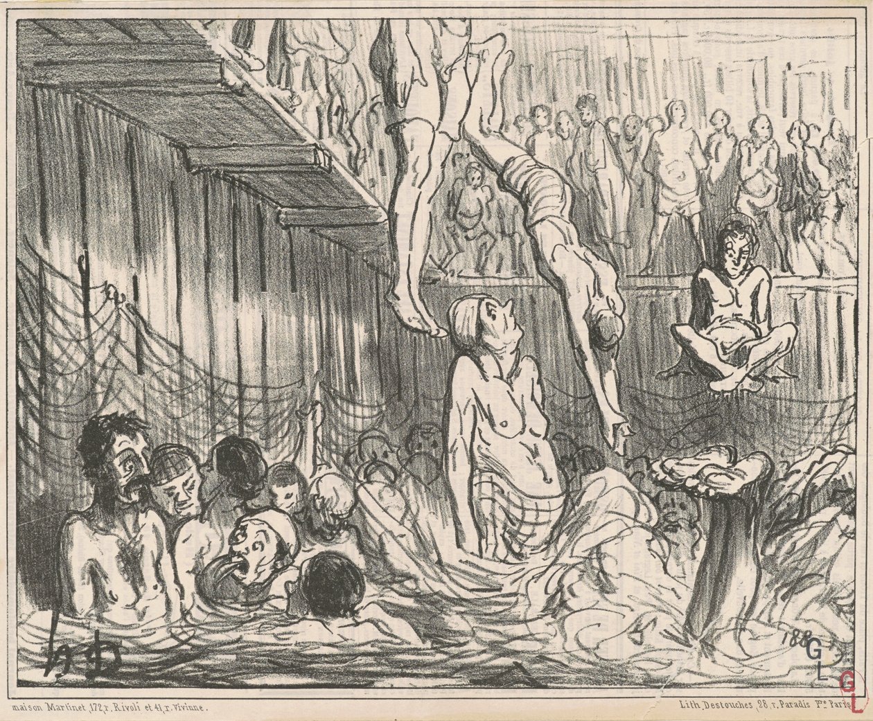 I bagni a quattro soldi da Honoré Daumier