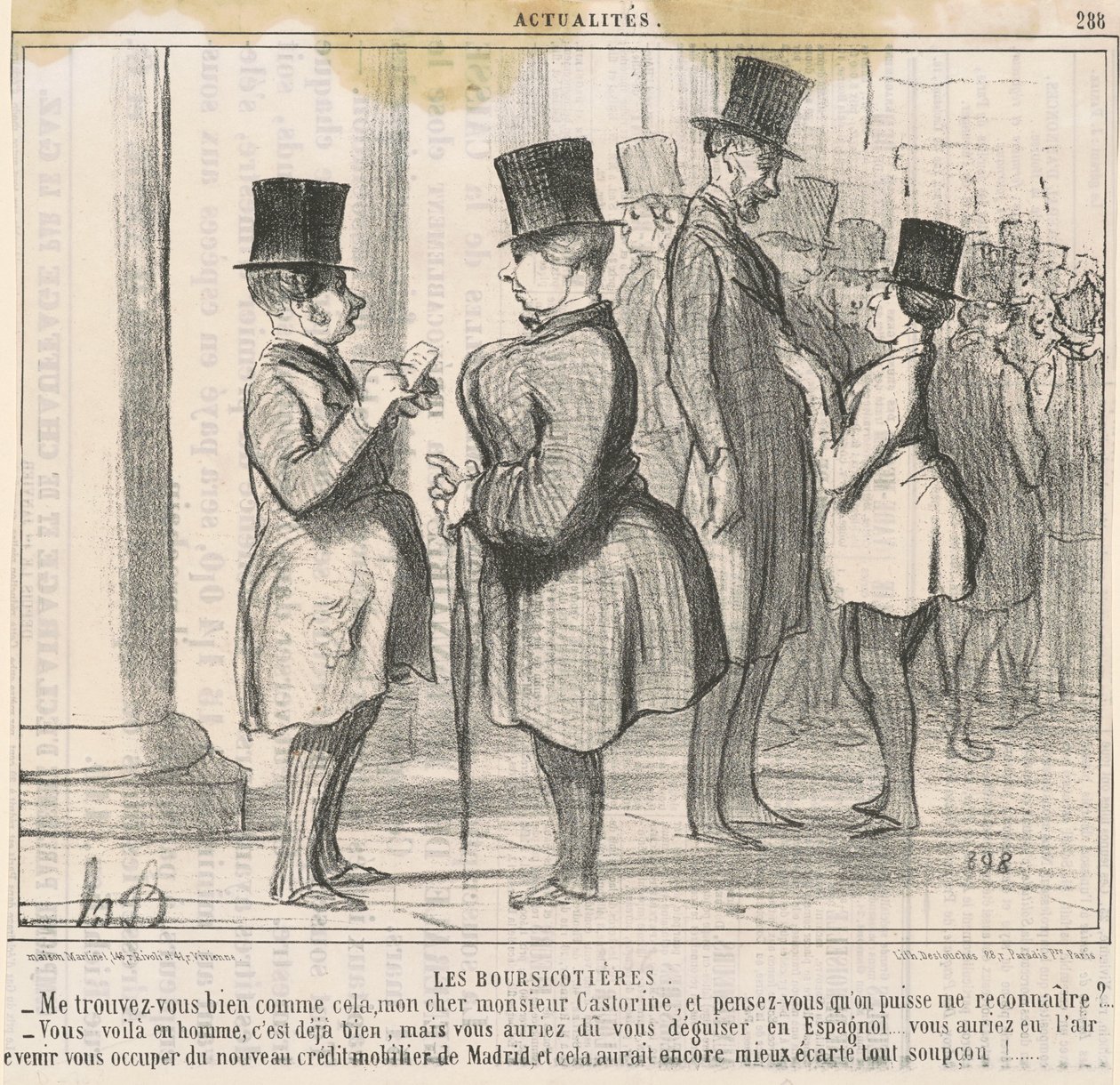 Le borsicottiere. Mi trovi bene da Honoré Daumier
