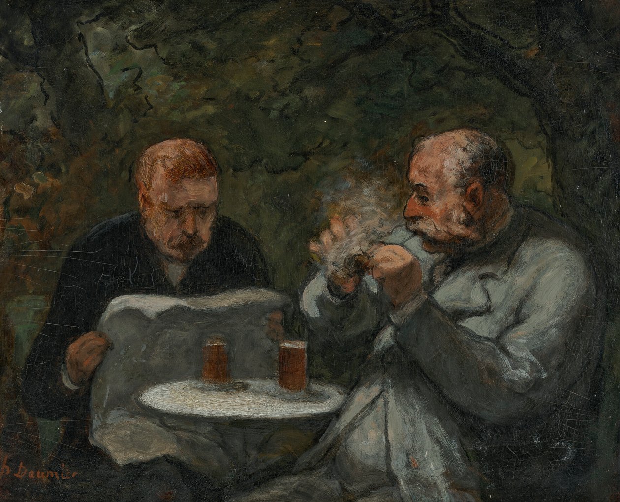 Bevitori di birra da Honoré Daumier